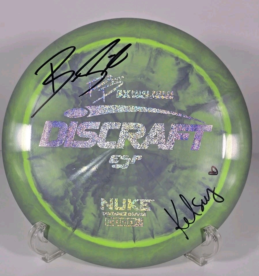 Discraft Paige Pierce 5X ESP Nuke Signed By Brodie Smith And His Wife Kelsey