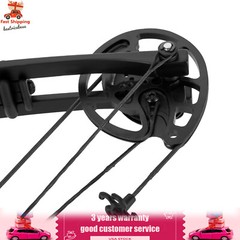 Compound Bow Kit with 12 Arrows Right Hand Archery Hunting Set Black 30-55lbs