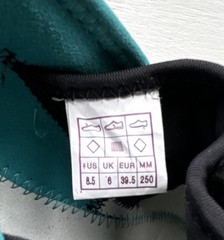 Evolv TRAX SAS Rock Climbing Shoes Black/Teal US 8.5 Medium Width