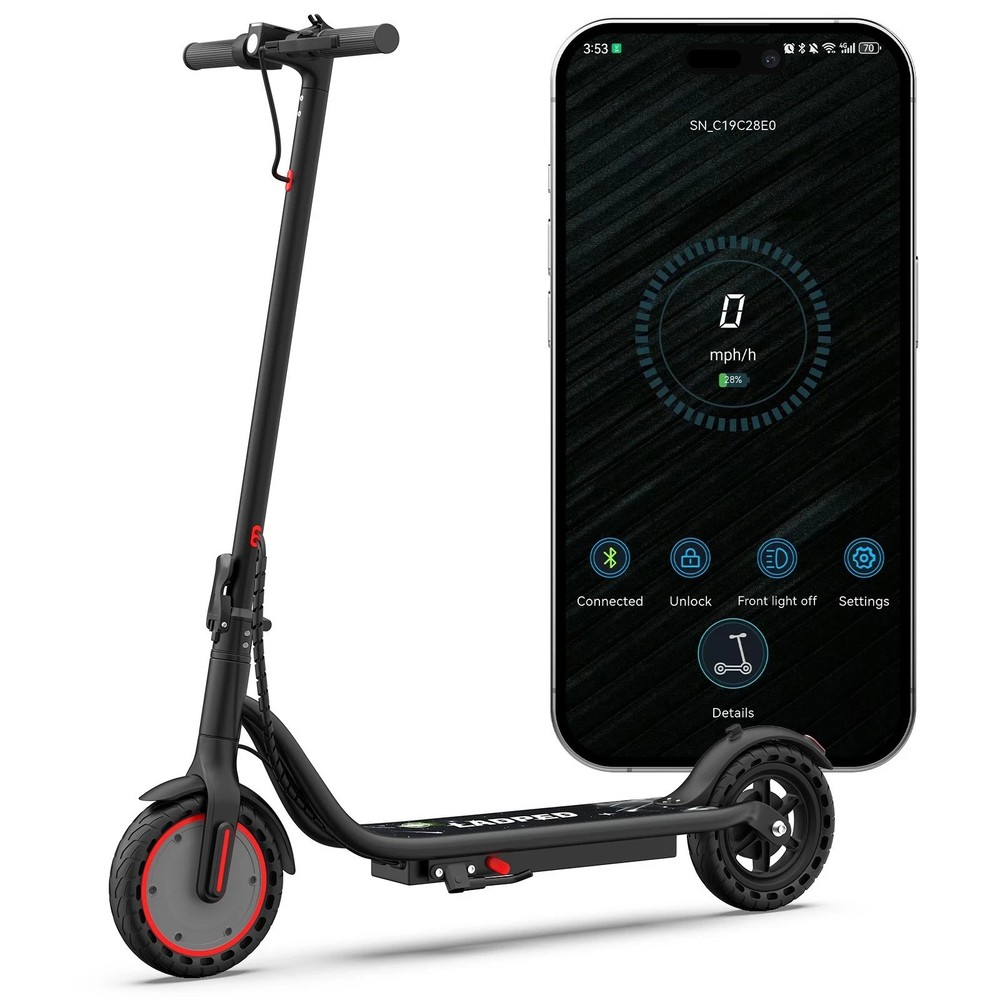Ladped Kids Electric Scooter LED Display Double Brake E-Scooter Gift For Ages 6+