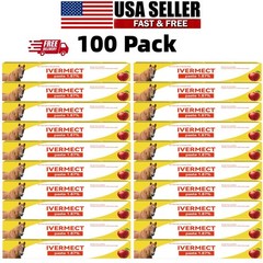 100 Pack New Paste Wormer Horse Dewormer Apple Flavor US Free Shipping 1/2028