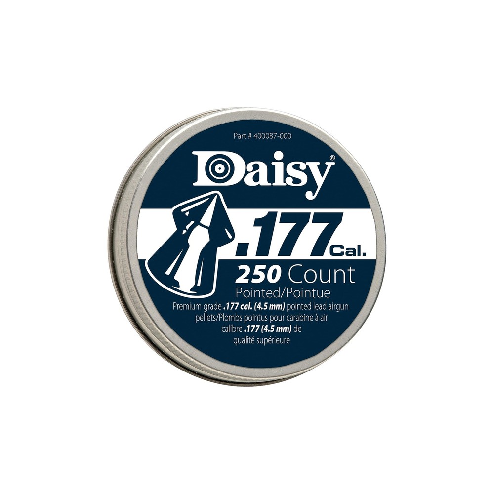 Daisy PrecisionMax Premium 177 Lead Pointed Field Pellet 250/Tin 7.56
