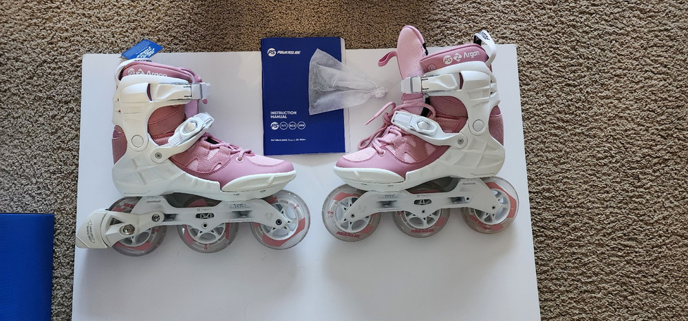 PowerSlide Phuzion Argon Rose 100 In-line Skates (rollerblades) Womens 10.0 (42)