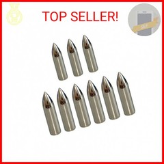 JJZS 12pcs Glue on Field Points 11/32 Wood Arrow Points Glue on Arrow Tips for W