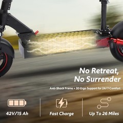 Electric Scooter 48v 1600W For Adult 10″Off Road Fat Tires Fast Speed USA MAX