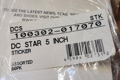 ~50 Count Pack~ 5″ In DC Star Logo Stickers Vintage Skater Shoes Gear
