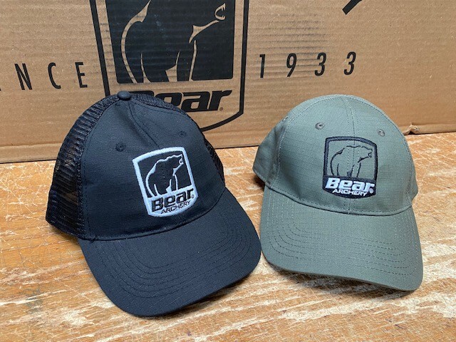 BEAR ARCHERY Authentic Hunting Hats 1-Black 1 Green Free Shipping !