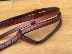 Hereford Tex Tan Fixed One Ear Western Horse Headstall w Throat Latch