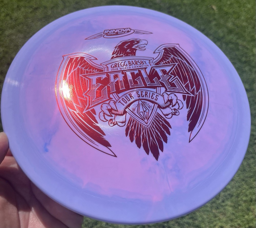 NEW! Innova 2021 Gregg Barsby Purple Swirly Star Eagle w/ Red @175 Disc Golf