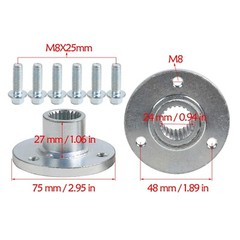 Front Rear Wheel Axle Hub Steering Knuckle Fr ATV Go Kart Quad Drift Trike Buggy