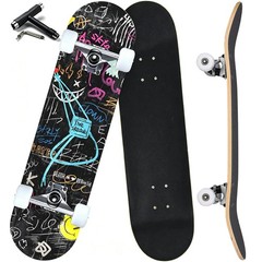 ANYFUN Pro Complete Skateboards for Beginners Girls Boys Kids Youths Teens Adult