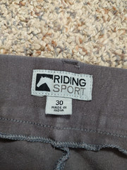 Riding Sport Dover Saddlery Women’s Size 30 Gray/Blue Knee Patch Riding Breeches