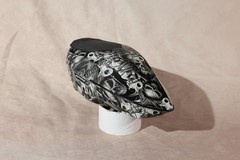 Virtue Spire IR Paintball Hopper Loader Skull Hydro Dip Black Grey