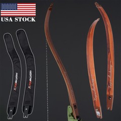 25-60lb 62″ ILF Recurve Bow Limbs For Archery 17″ Bow Riser Hunting Shoot Target