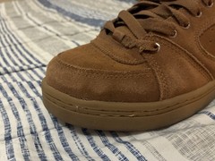 éS Brown Suede Low Top Lace-Up Skateboarding Shoes Men’s US 8.5 D