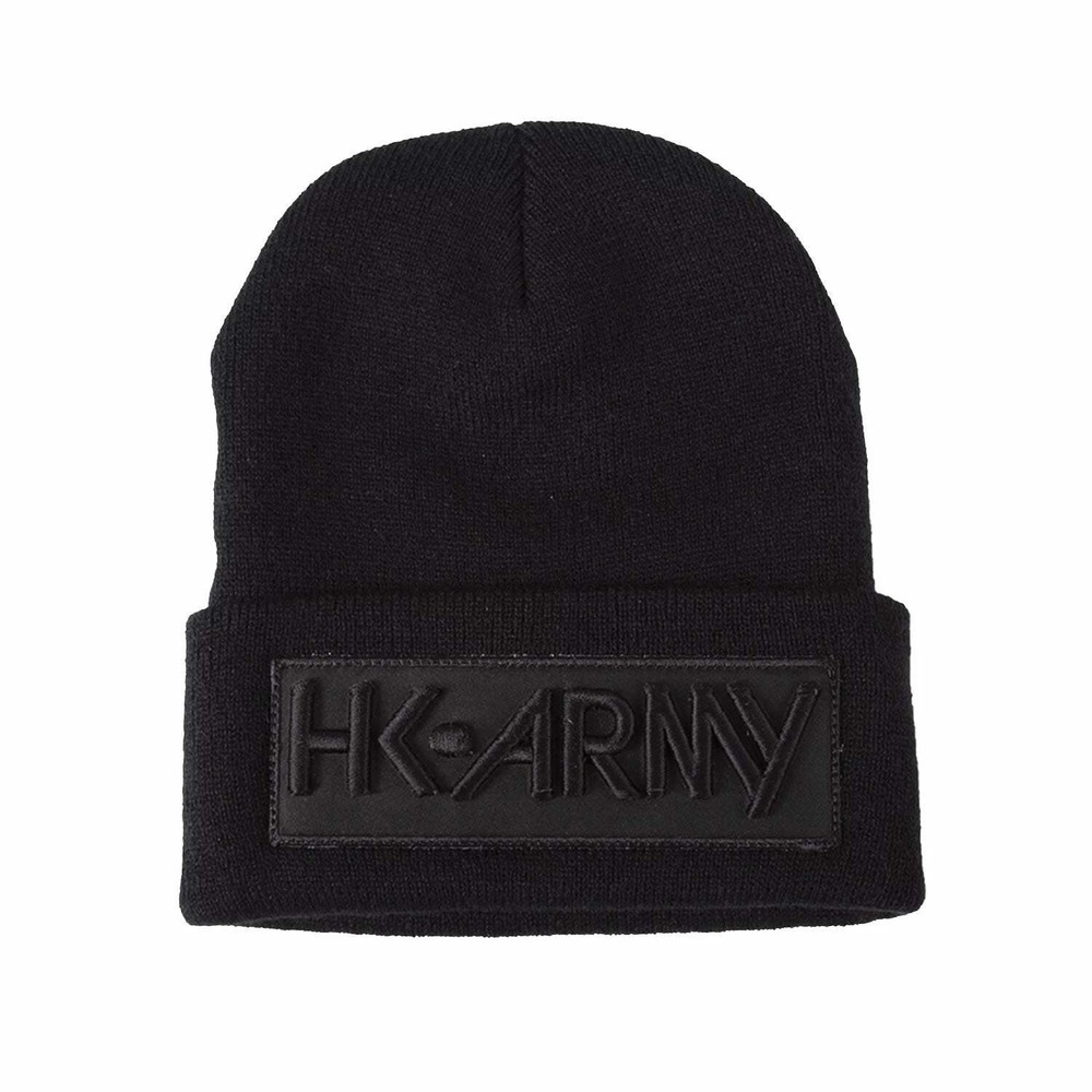 HK Army Beanie Black / Black