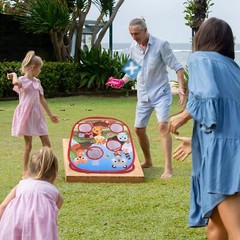Bean Bag Toss Game Toy Outdoor Toss Game Family Party Supplies for Kids Toddlers