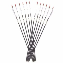 31″/33″ Spine500 Carbon Arrows with Real Turkey Feather For Compound Recurve Bow