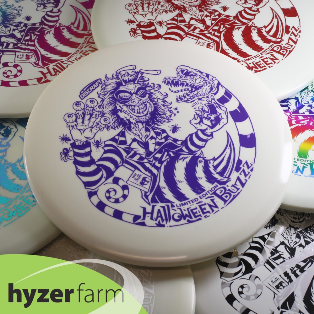 Discraft HALLOWEEN BUZZZJUICE 1 STAMP GLOW BUZZZ *pick color/weight* Hyzer Farm