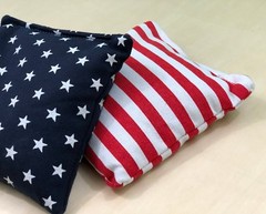 Stars and Stripes – 8 Regulation Cornhole Bags! American Flag Bag! High Quality