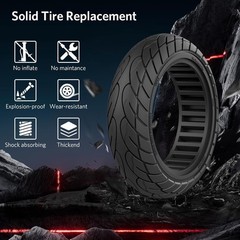 60/70-6.5 Scooter Tire, 10×2.50 Solid Scooter Tire 10 inch Electric Rubber Tu…
