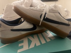 Nike SB Heritage Vulc Summit White Navy Skateboarding Shoes US Size 9.5 men