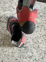 La Sportiva W Solution Comp Size 37.5 Climbing Shoes Made In Italy Used Vibram