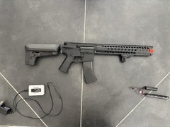 Krytac War Sport LVOA-C Airsoft AEG – Black – Battery, Charger, & Mag Included