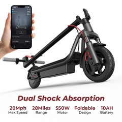 550W ADULT ELECTRIC SCOOTER 28 MILES FOLDING 20 MPH E-SCOOTER URBAN COMMUTER NEW