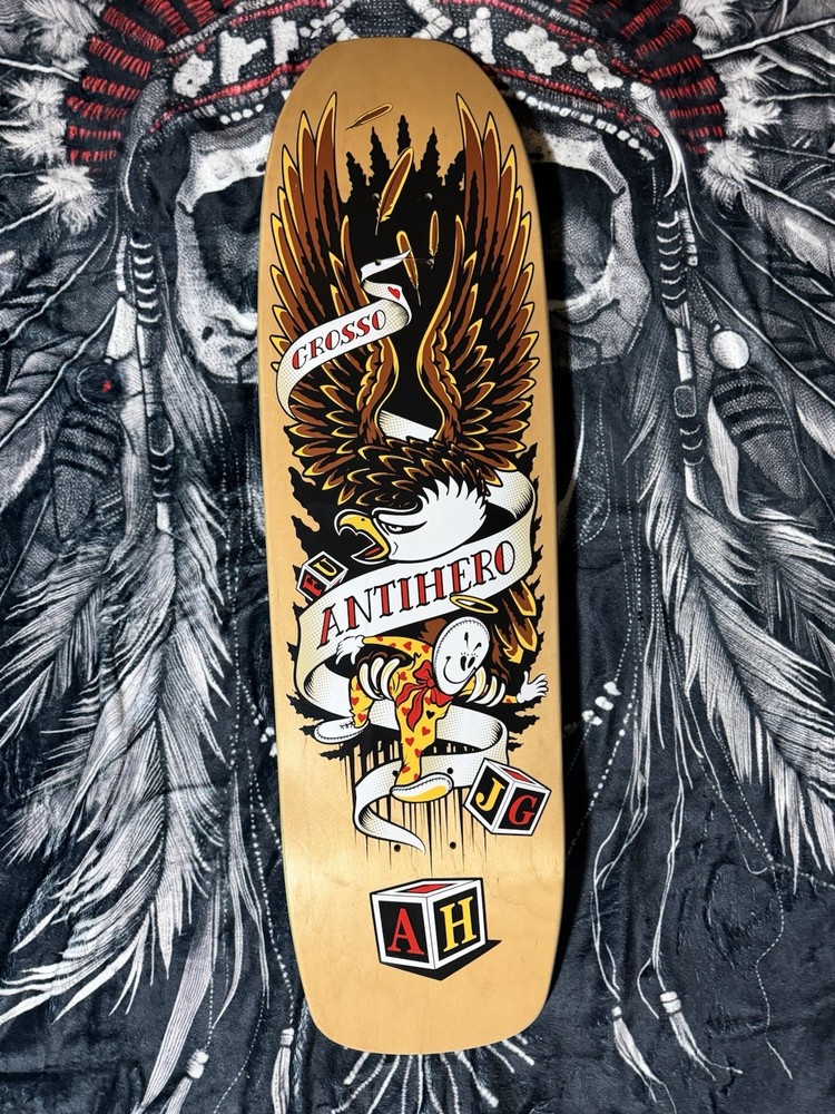 Jeff Grosso Anti Hero Rare Joker Skateboard Deck Ships Fast