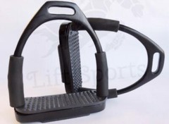 Horse Flexible Safety Stirrups Irons English Bendy Riding Stainless (5 Inch)
