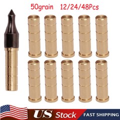50 Grain Heavy Weight Arrow Brass Inserts Base Archery Fit ID6.2mm Arrow Shaft