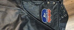 Black Leather Fringe Chaps Full Leg Great Condition