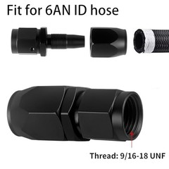 6AN Hose End Fitting Straight Swivel for CPE Braided Hose 6AN Straight Normal