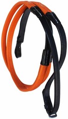 54″ Horse English Black Leather Rubber Grip Schooling TRAINING Reins 805LR23