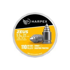 HARPEX Zeus 110 Count DRILL Spiral Pointed 5.5mm .22 Caliber Airgun Pellets