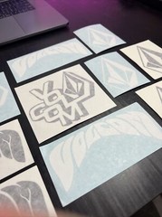 10 Volcom Stickers Skateboarding Transfer Decals Clothing Skate Blk White