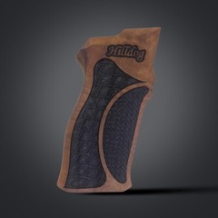 Ksd Grips Brand SW 5904-5906 Compatible Walnut Orthopedic Custom Laser Text Grip