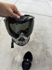 Sicario INFAMOUS Paintball Mask Full Face Goggles Black Gray Green