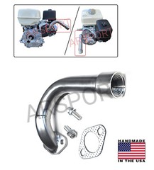 Low Exhaust Pipe 1″ female thread for: Predator 301cc, Predator 420cc, GX 270