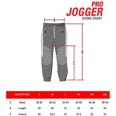 JT Pro Jogger Pants – Black / Grunge White – Large (32-34)