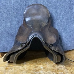 Albion Horse Saddle 16.5 M Brown Leather Made In England – * Some Damage *