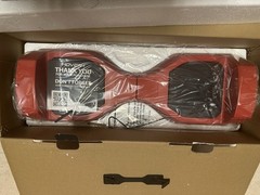 Hover-1 Rebel Kids Hoverboard with LED Headlight, 6 MPH Max Speed – Red