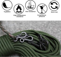 10-30X Mini SF Aluminum Spring Carabiner Clip Keychain Outdoor Snap Camping Hook