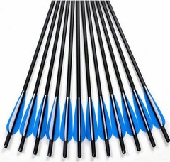 12/24/3648pcs 20″ Hunting Crossbow Bolts Carbon Arrows Half Moon Nock OD 8.8mm