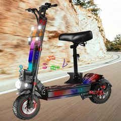 10000w Electric Scooter with Seat 75Miles 55MPH 13″ Foladable Commuting eScooter