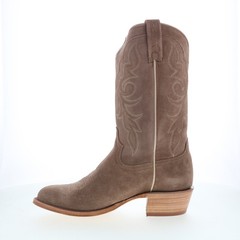 Tony Lama Plano 12″ Suede Round Toe Mens Brown Wide Cowboy Western Boots