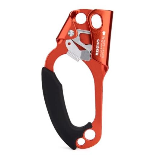 Climbing Hand Ascender Outdoor Mountaineering Tree Arborist Orange – Left