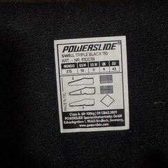 Powerslide Swell PS Triple Black 110 Inline Skates Trinity Sizes M10, W11