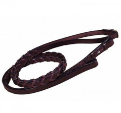 English Horse 54 in X 5/8 in Dark Brown Laced Leather Flat English Bridle Reins